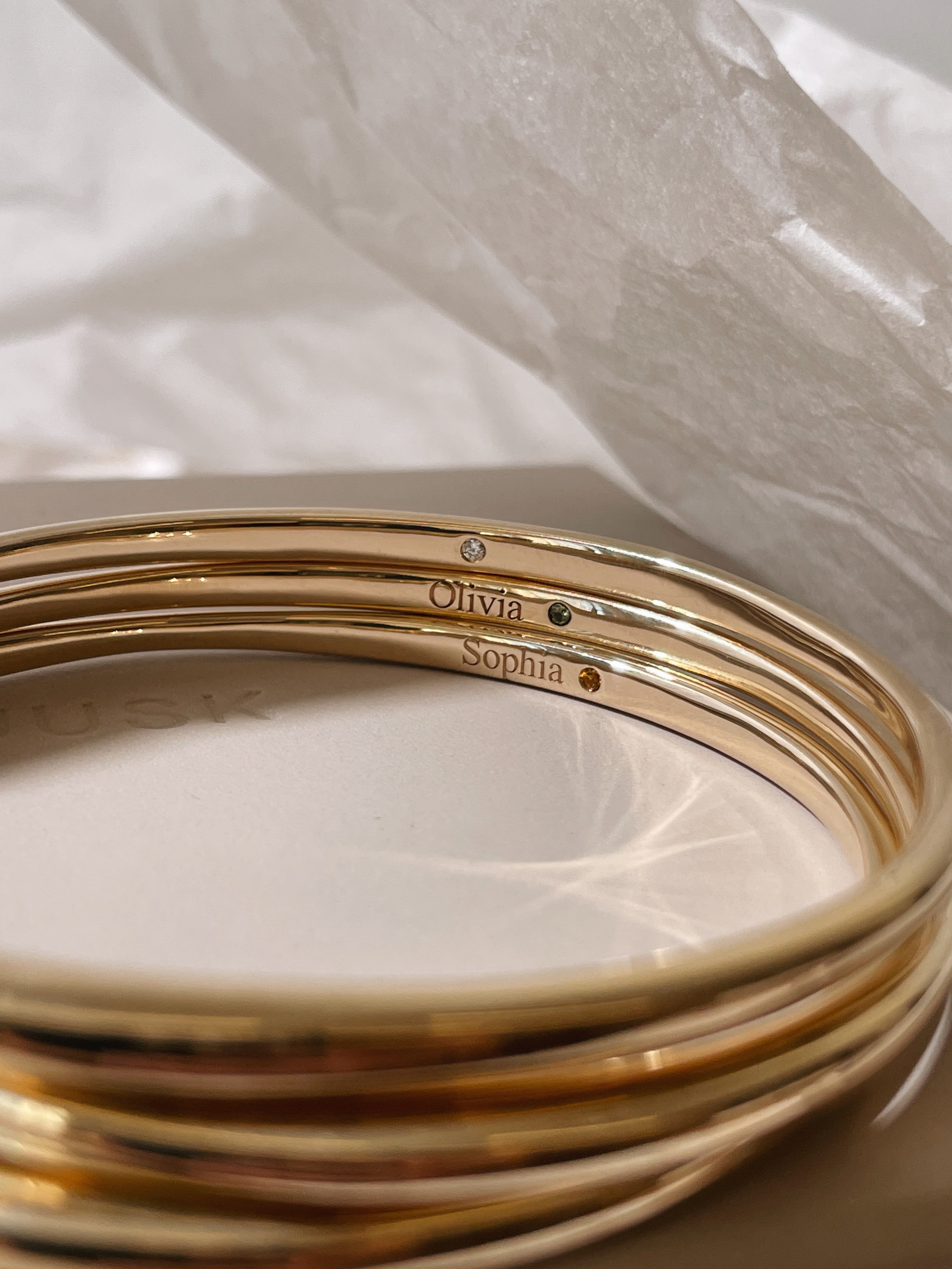 JUSTINE, SOPHIA & OLIVIA'S ORGANIC BANGLES