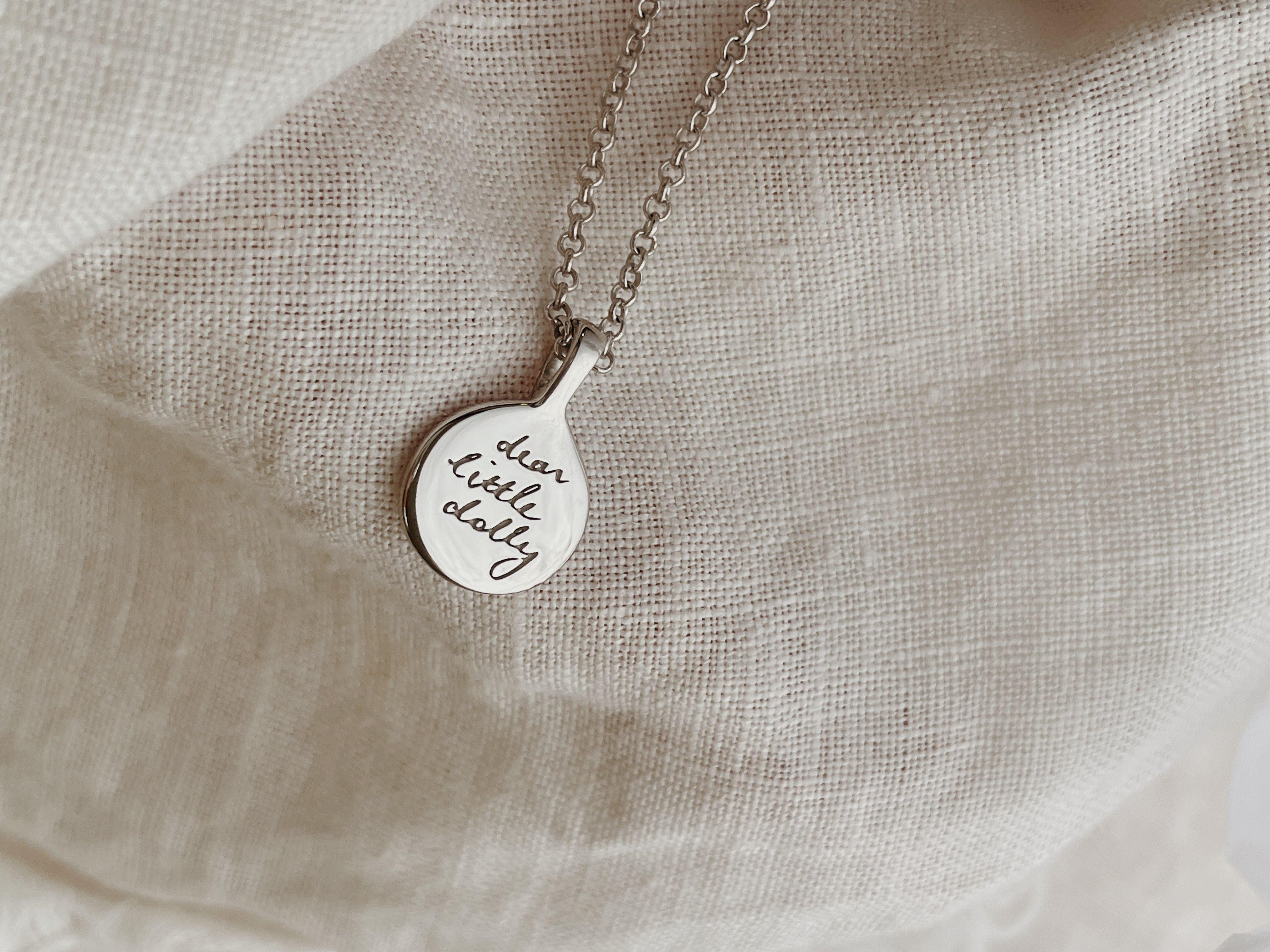 Australian made hand carved solid gold necklace