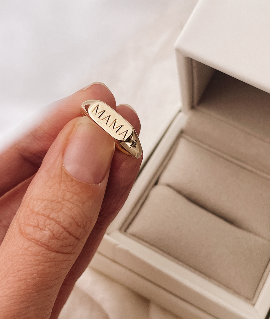 Hand Engraved MAMA Horizon Small Signet