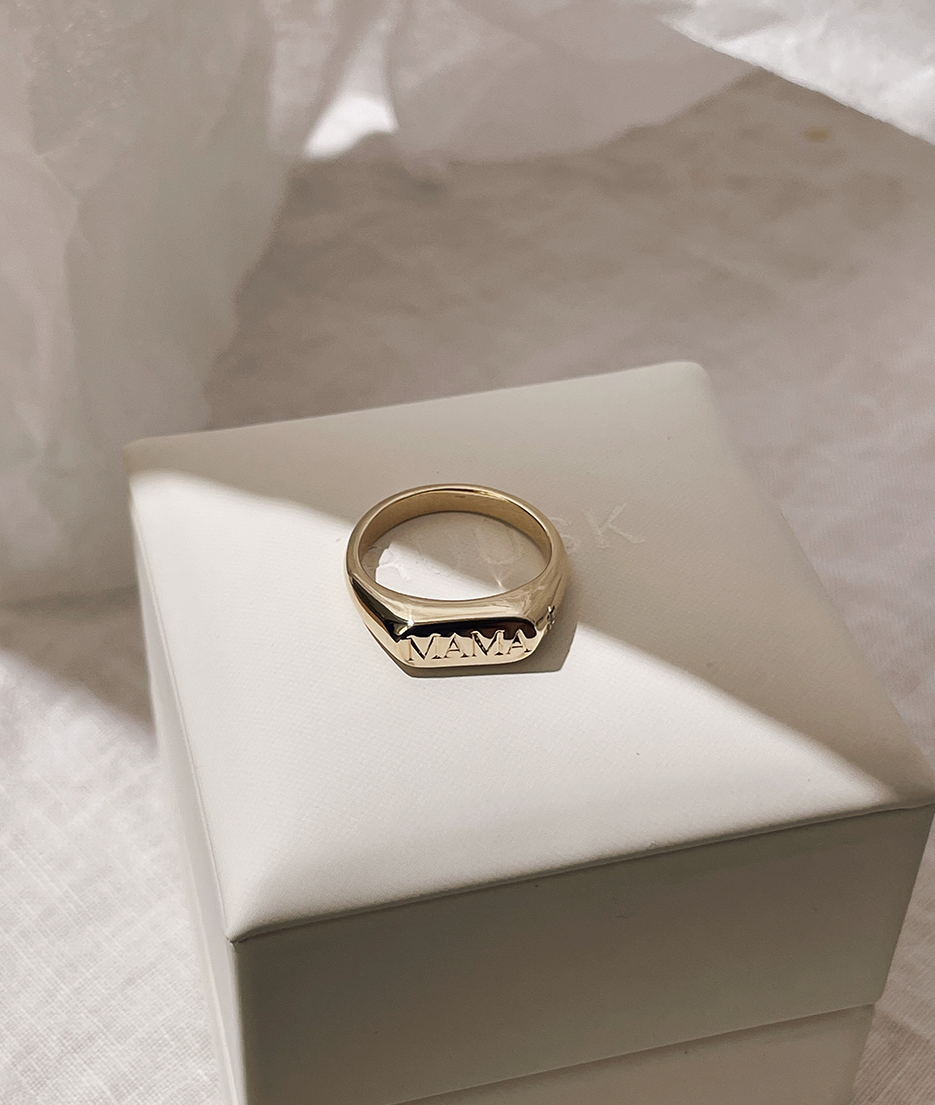 Hand Engraved MAMA Horizon Small Signet