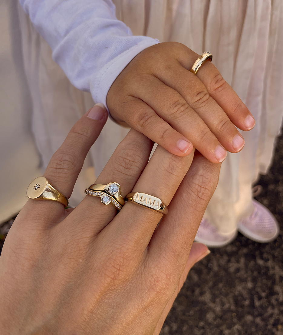 Hand Engraved MAMA Horizon Small Signet