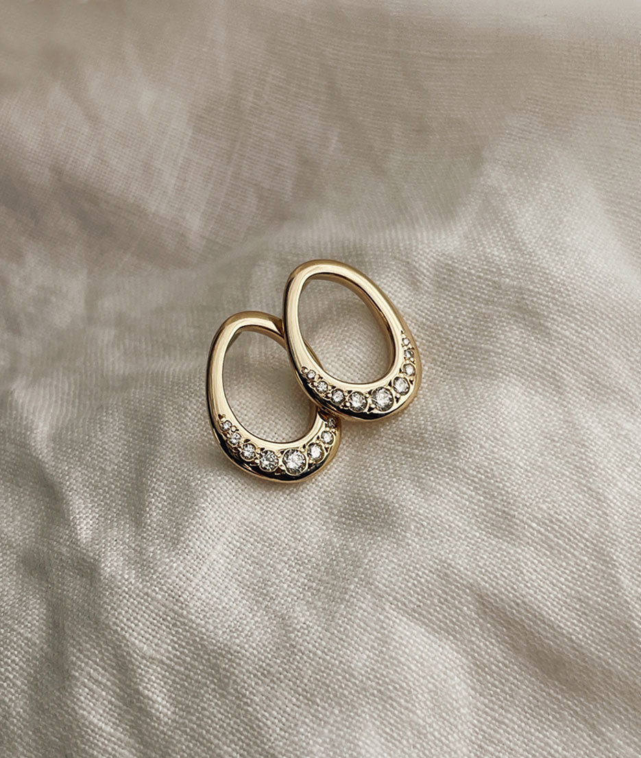 Shimmer Small Organic Earrings