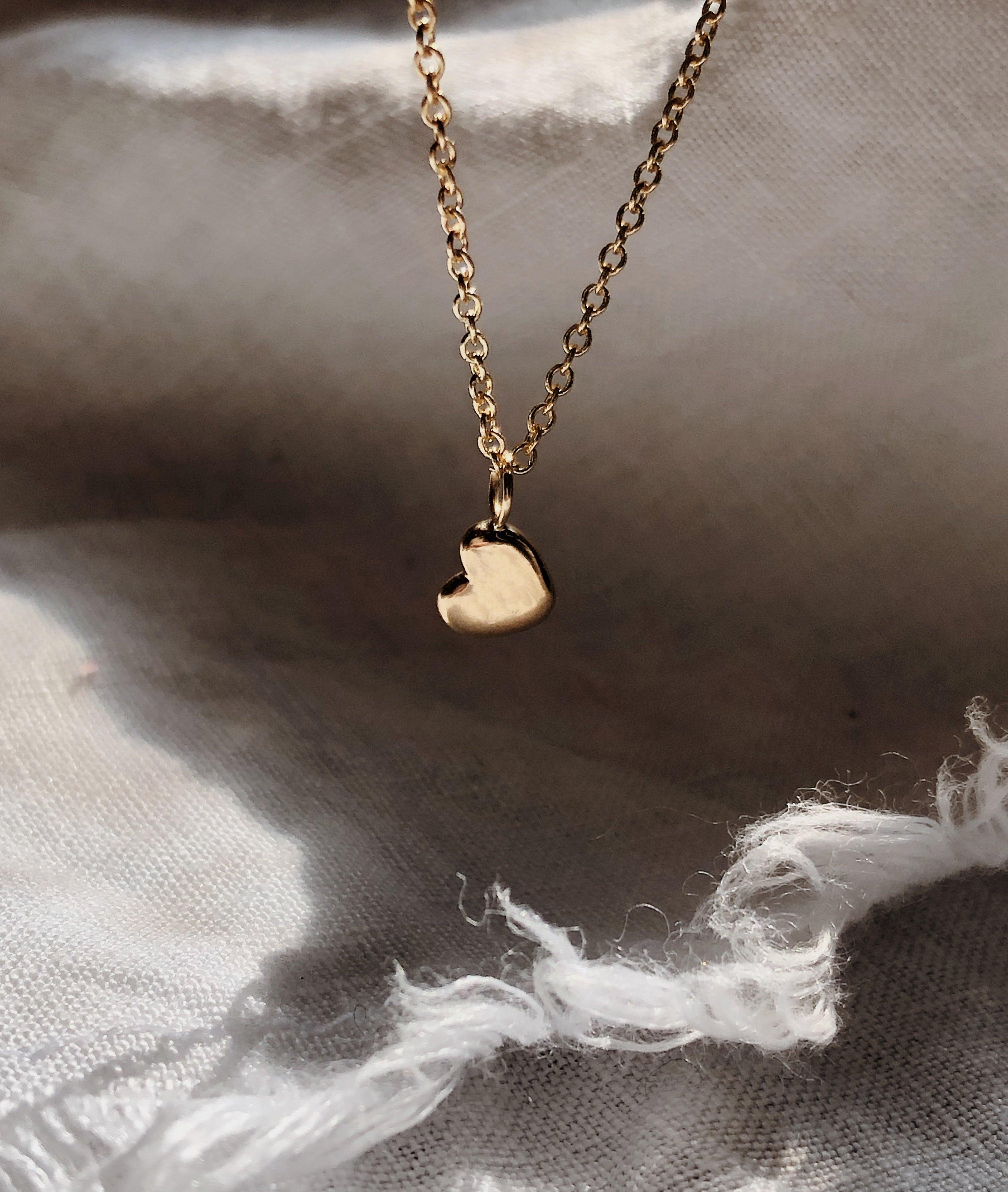 Tiny Heart of Gold necklace