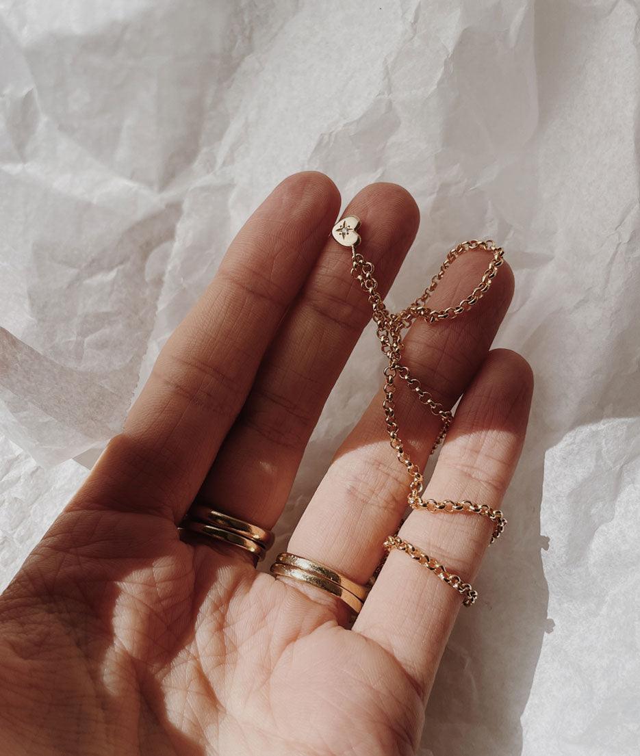 Tiny Heart of Gold necklace - RUUSK