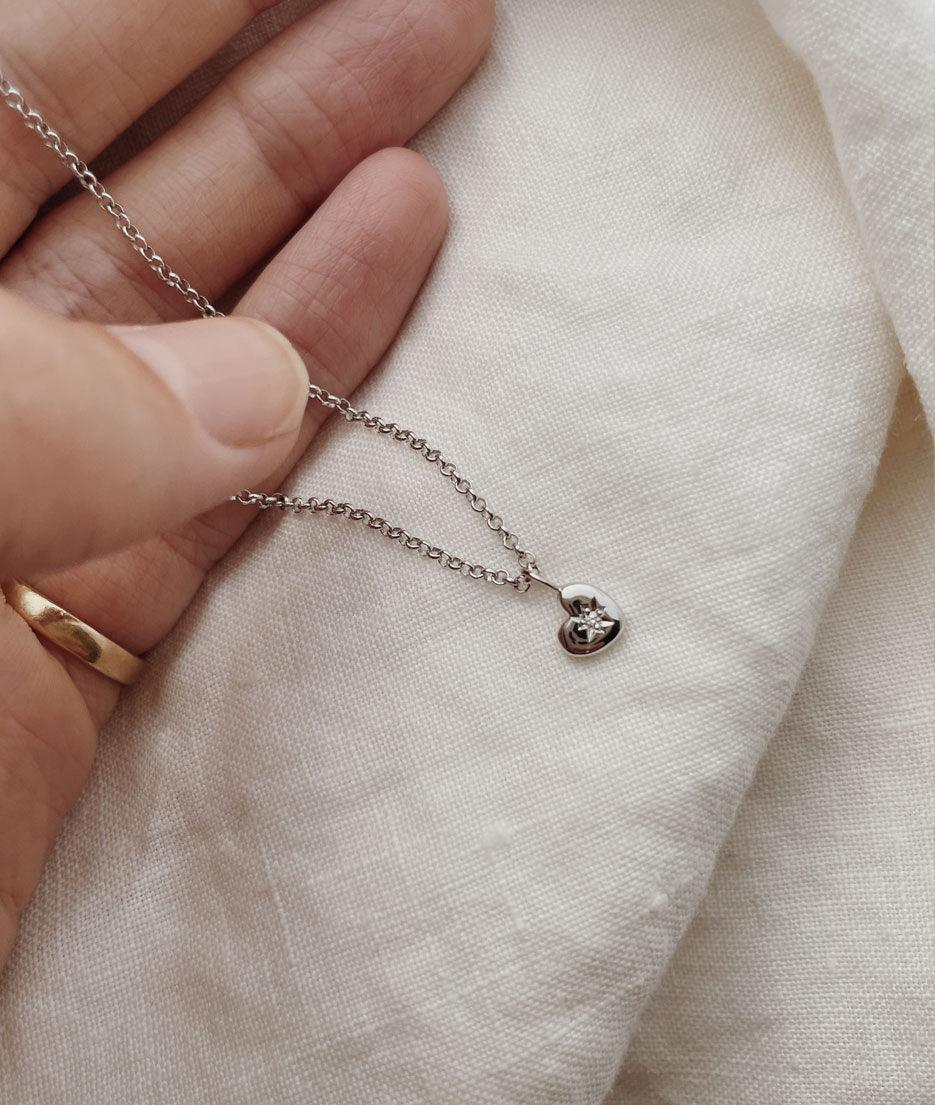 Tiny Heart of Gold necklace - RUUSK