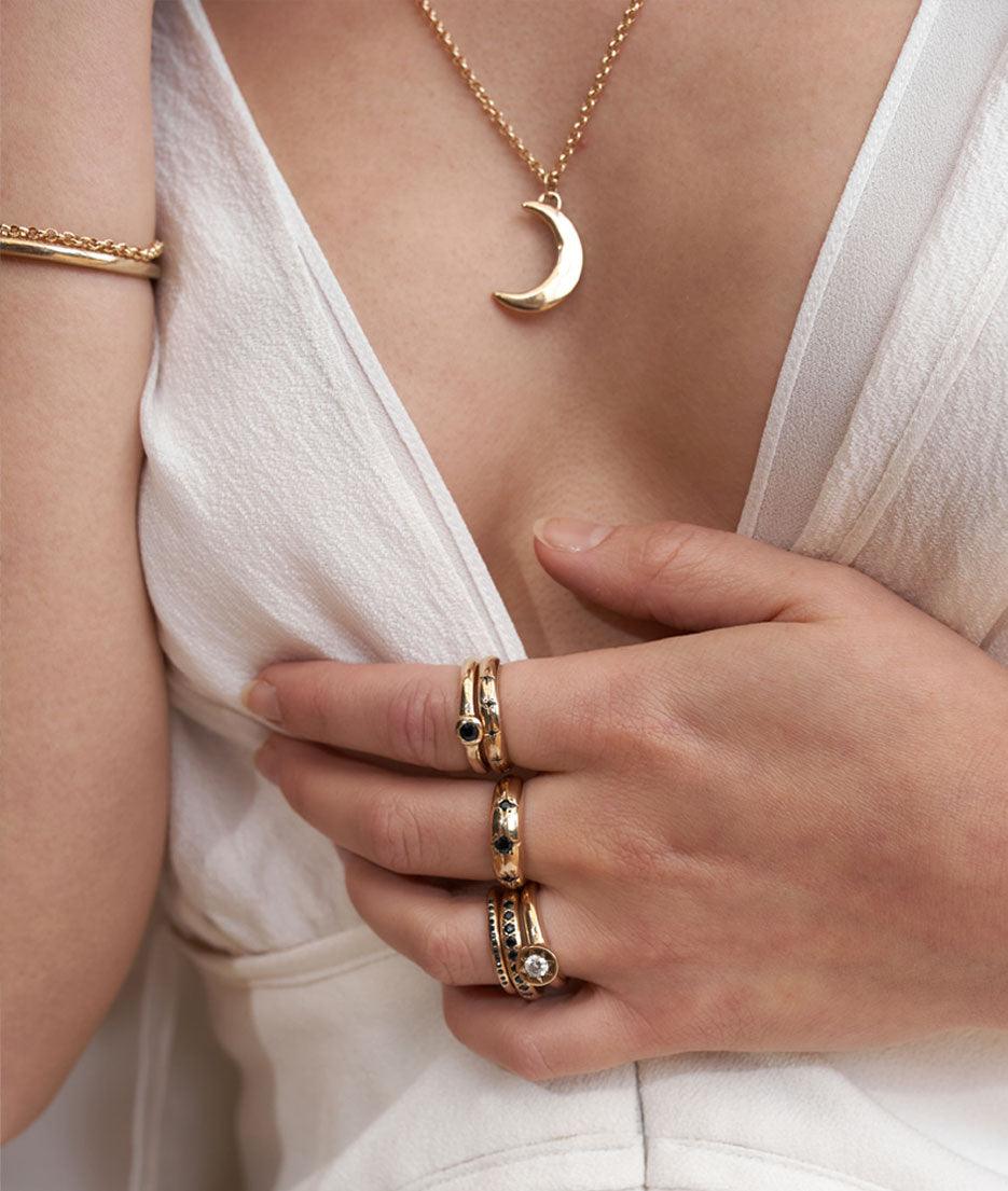 Crescent Moon necklace - RUUSK