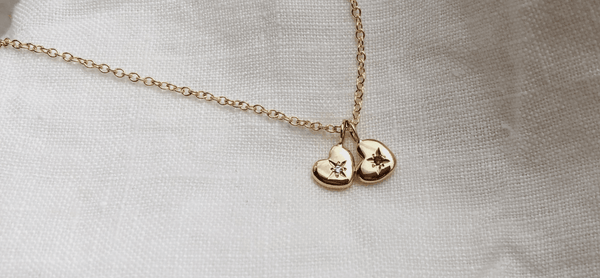 Sommer's Tiny Set of Hearts Necklace - RUUSK