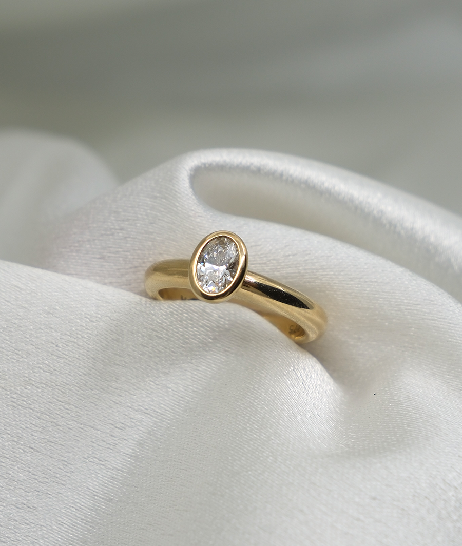 0.5ct Oval Diamond Solitaire