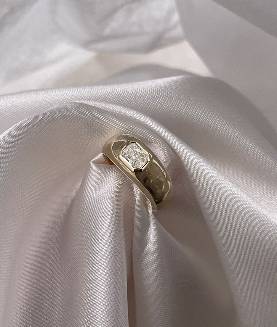 0.5ct Radiant Diamond Jupiter Ring