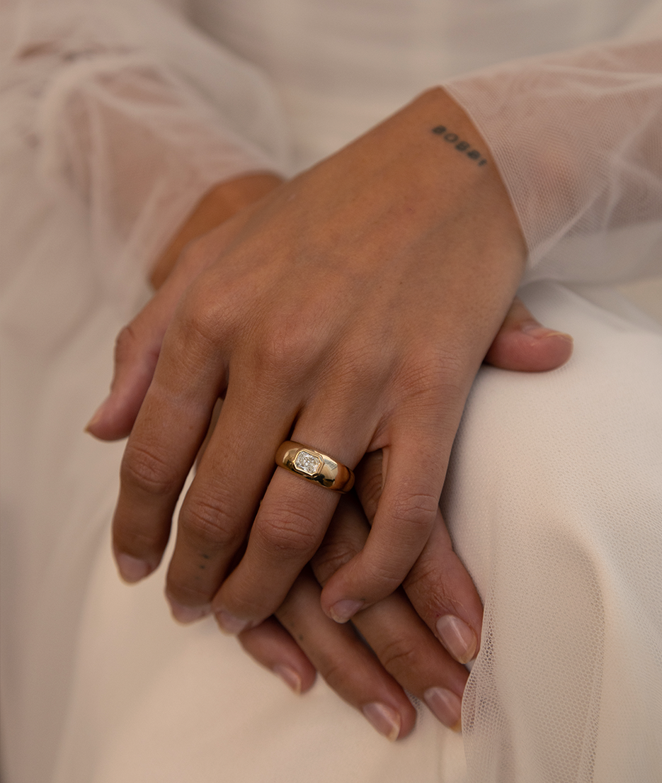 0.5ct Radiant Diamond Jupiter Ring