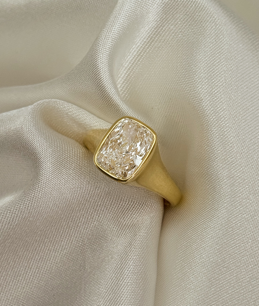 3ct Cushion Solitaire