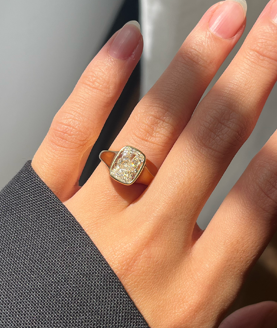 3ct Cushion Solitaire