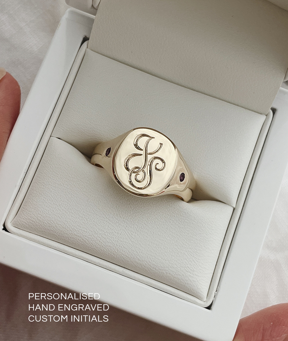 Hand Engraved Classic Large Signet