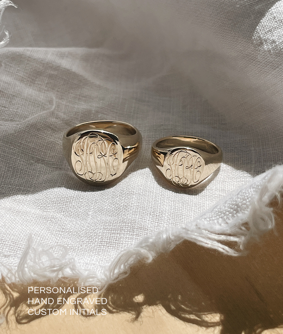 Hand Engraved Classic Large Signet