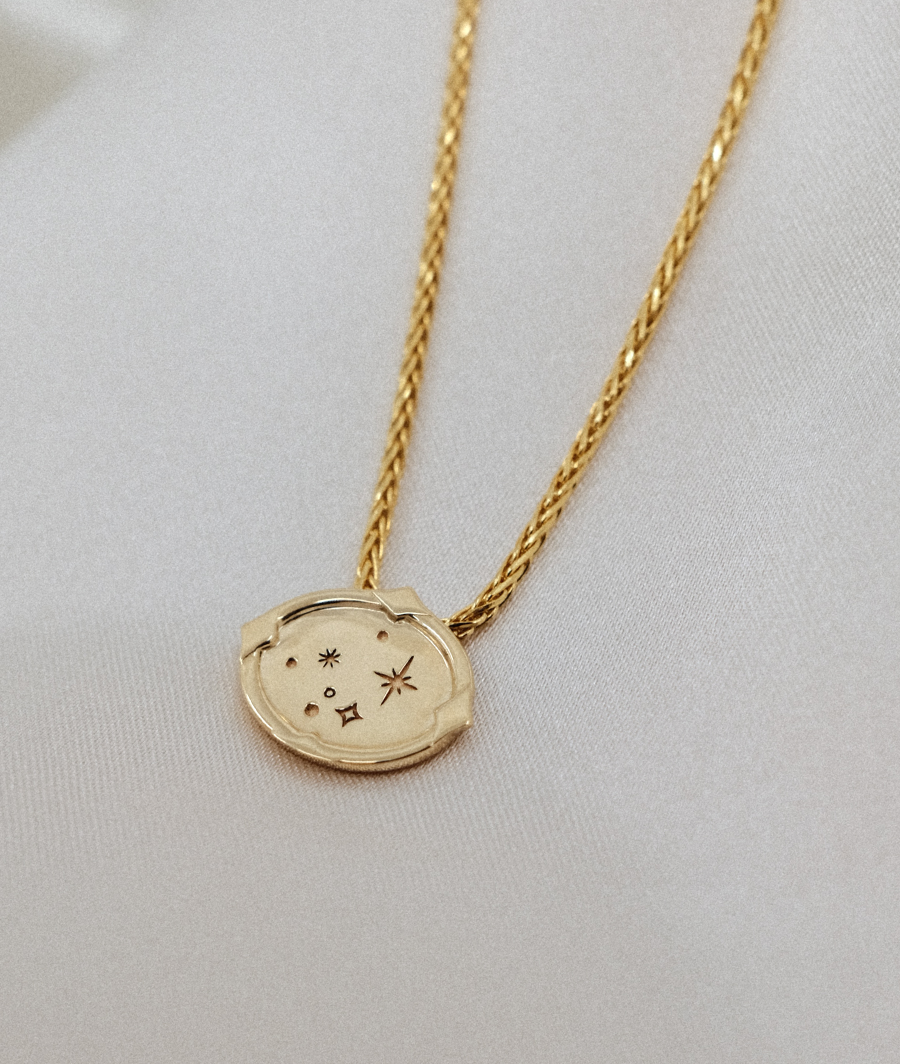 Starlight Slider Necklace with Constellation