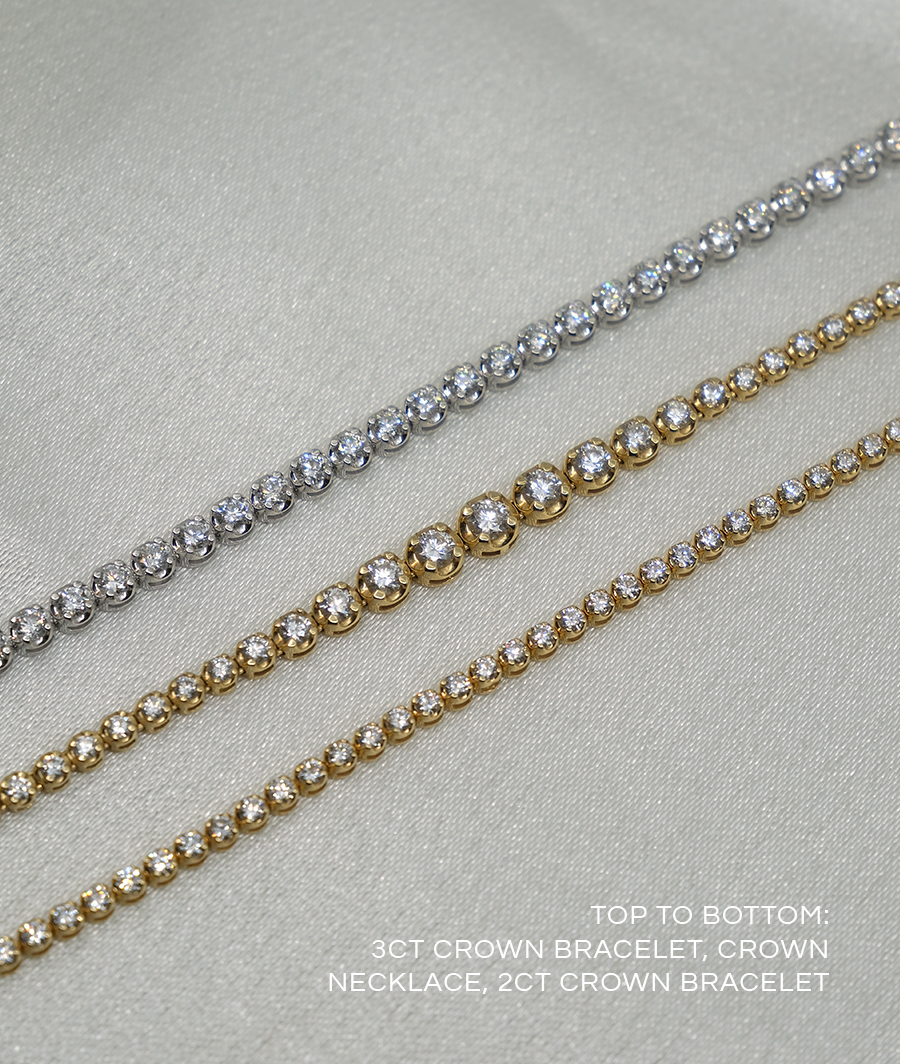 Crown Tennis Bracelet