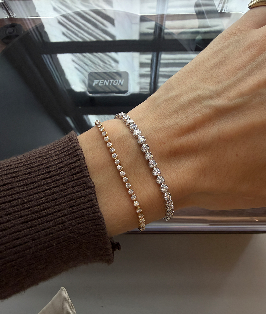 Crown Tennis Bracelet