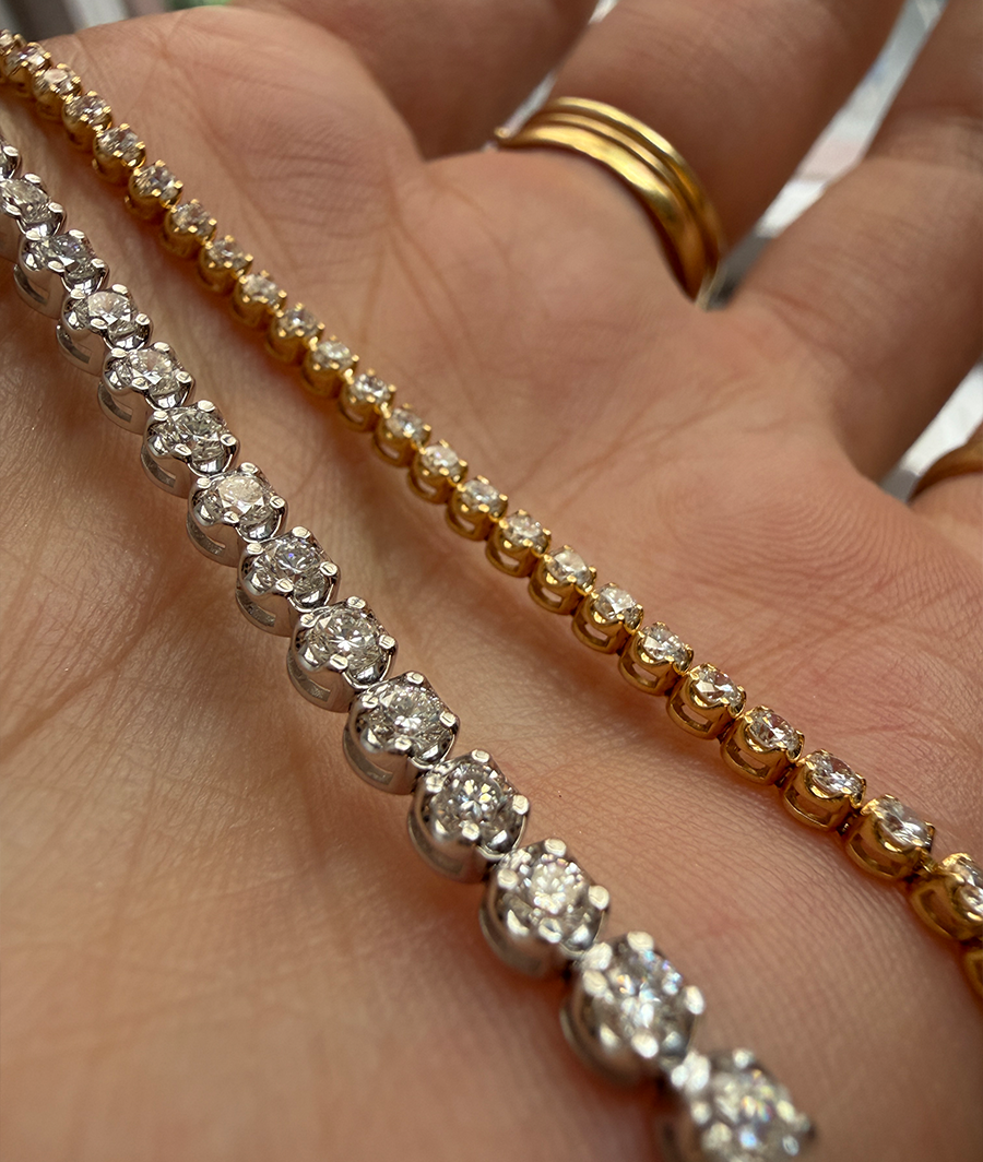 Crown Tennis Bracelet