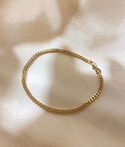 Solid Gold Curb Chain Bracelet