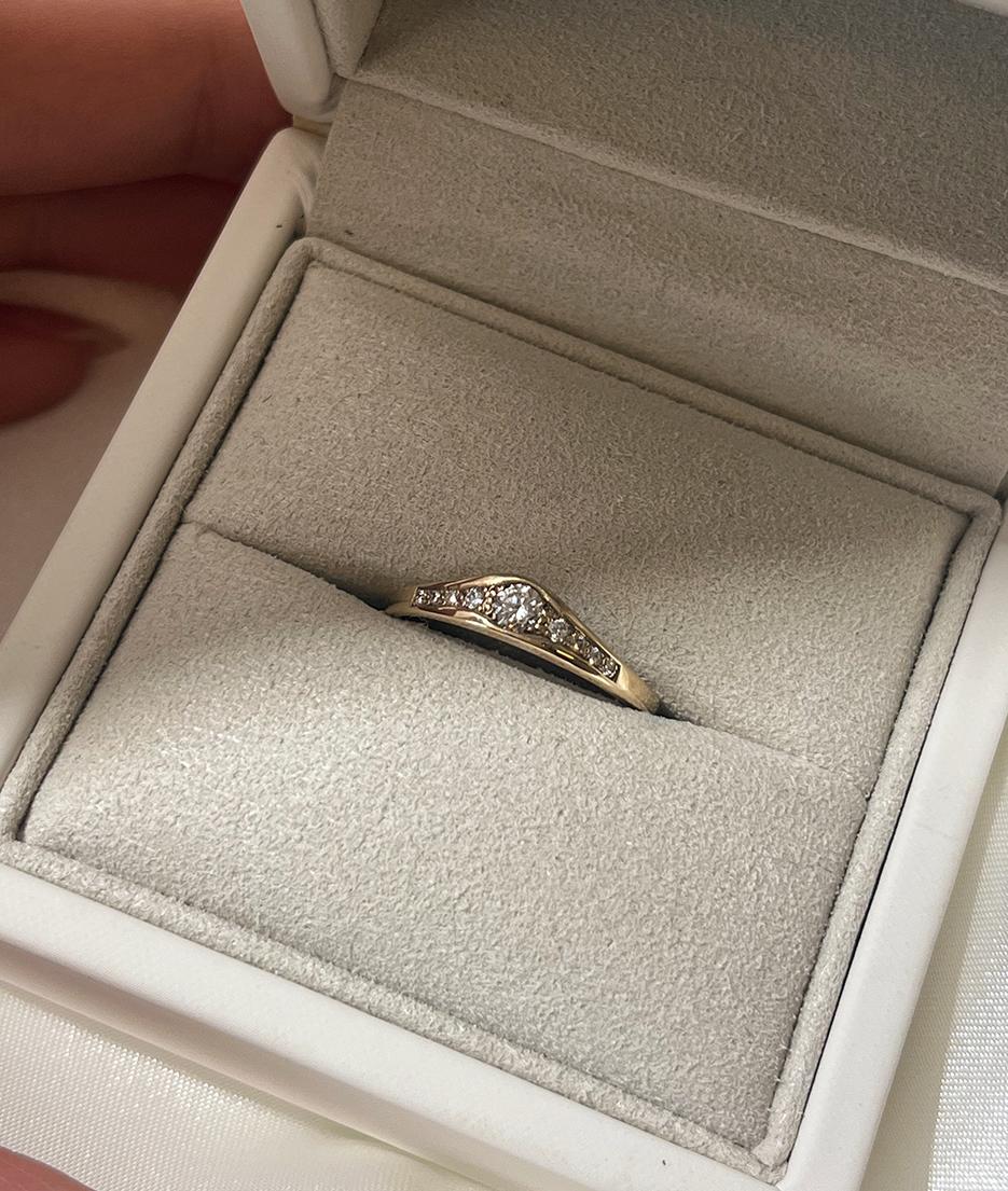 Diamond Sunrise Ring