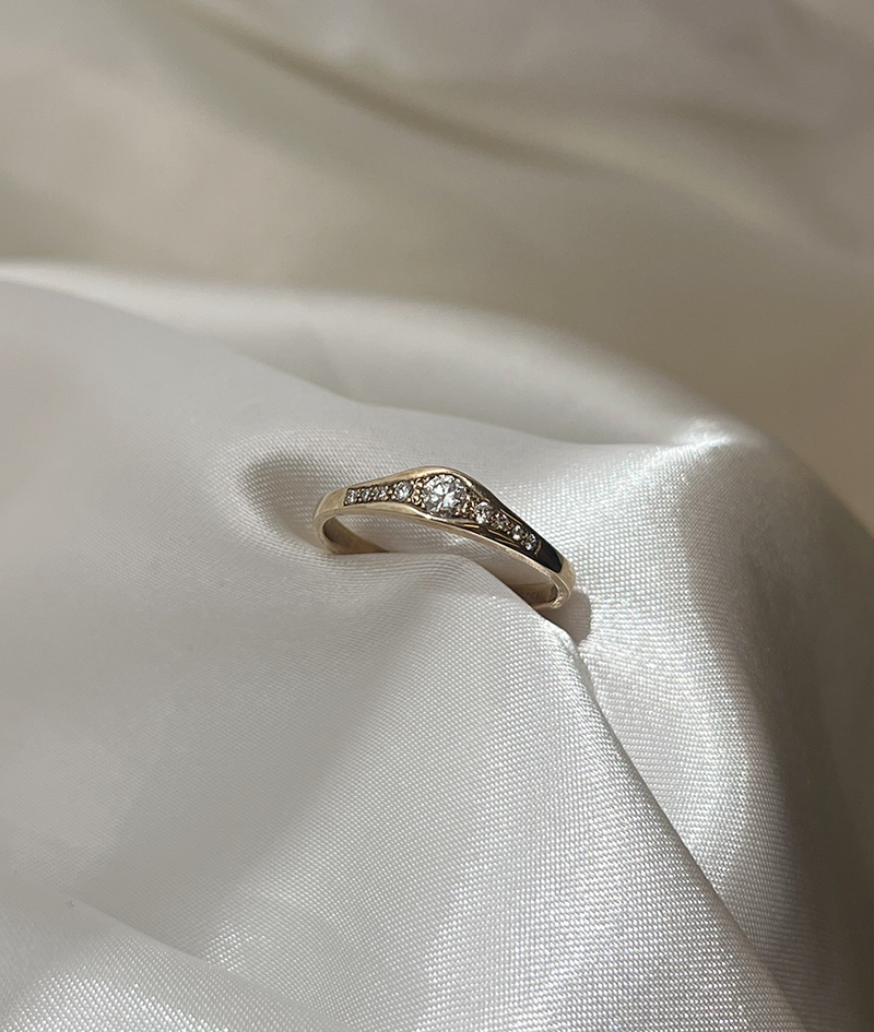 Diamond Sunrise Ring