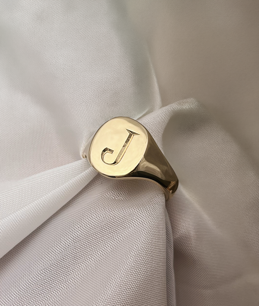 Hand Engraved Classic Large Signet