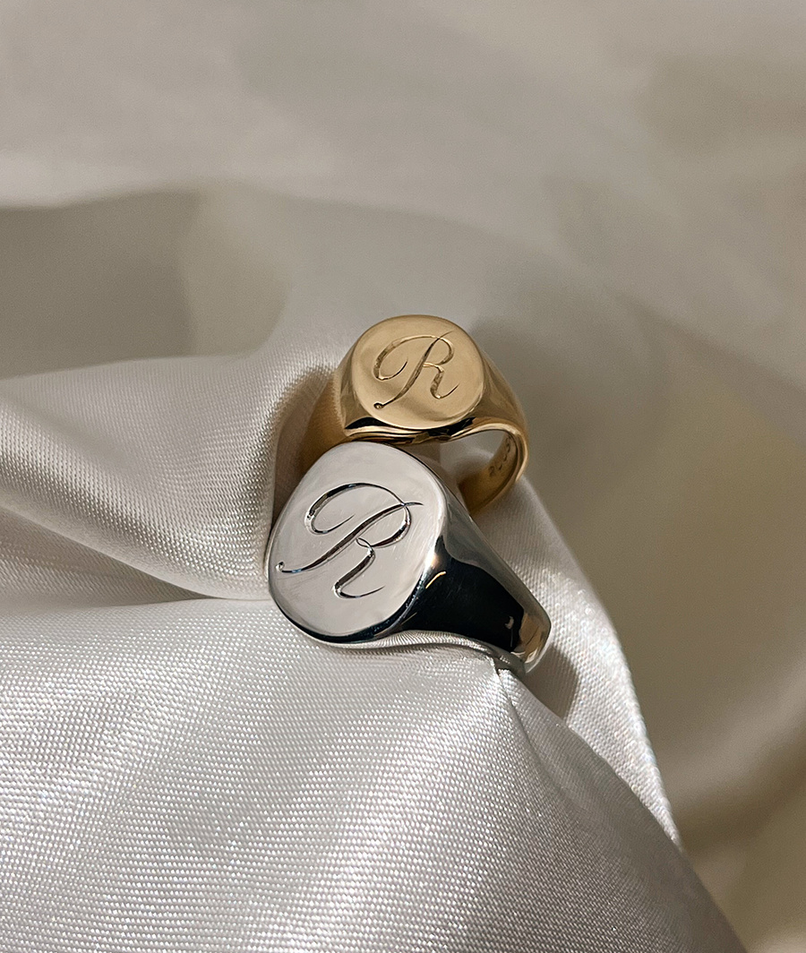 Hand Engraved Classic Large Signet