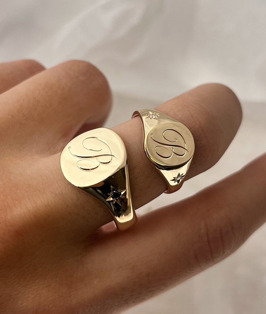Hand Engraved Classic Large Signet