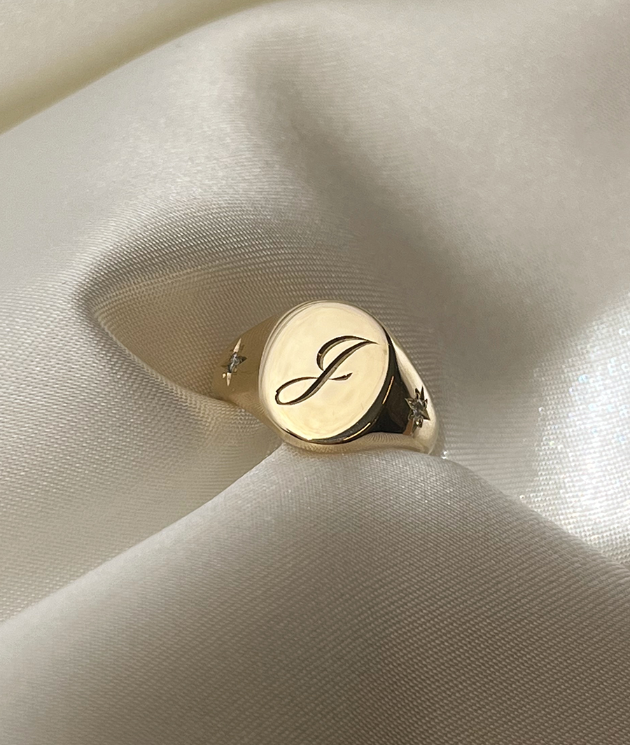 Hand Engraved Classic Small Signet