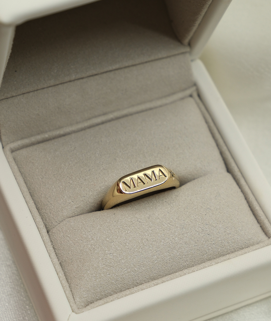 Hand Engraved MAMA Horizon Small Signet