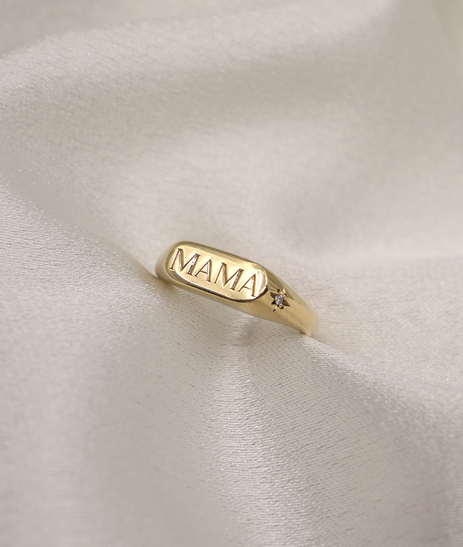 Hand Engraved MAMA Horizon Small Signet