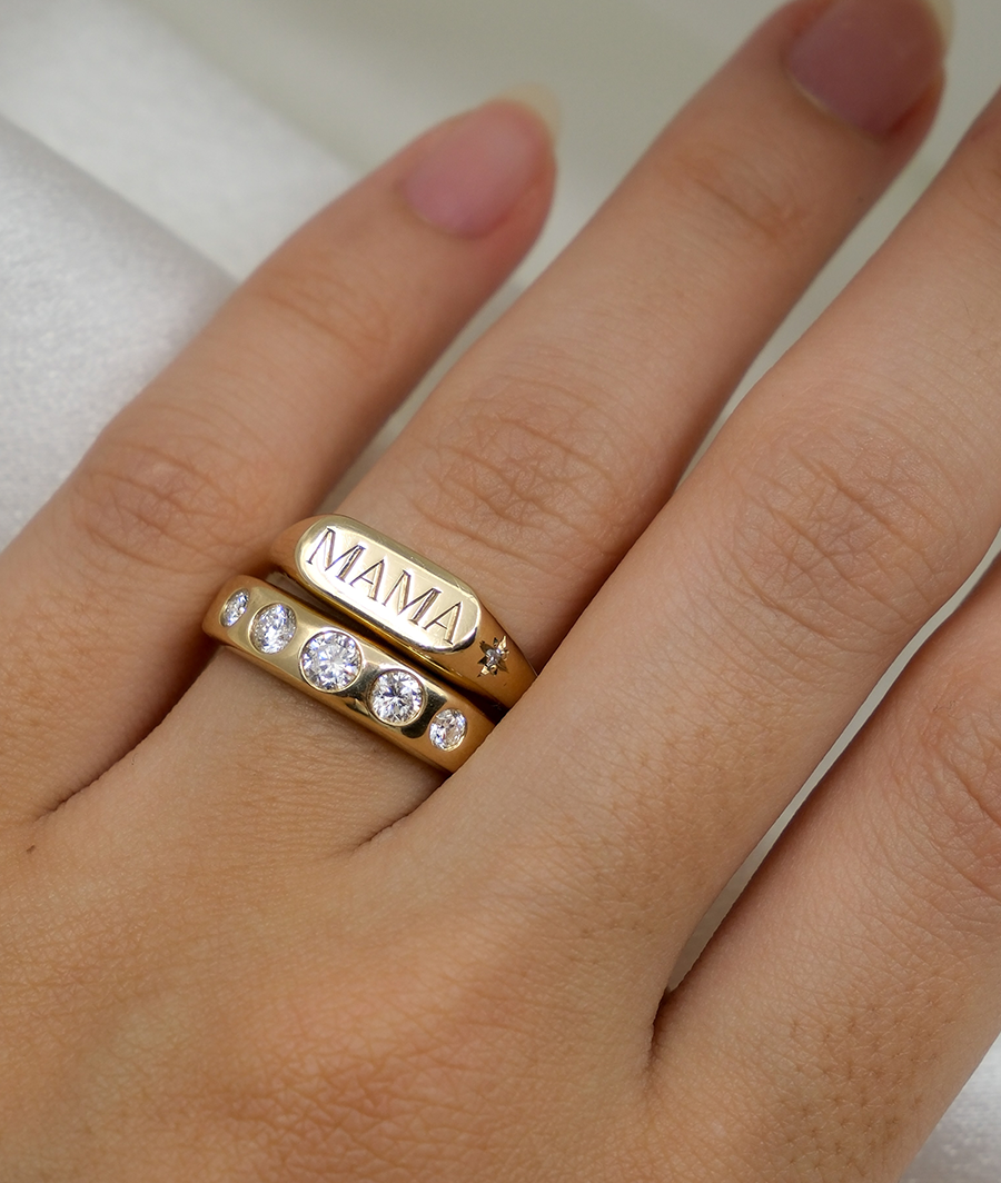 Hand Engraved MAMA Horizon Small Signet