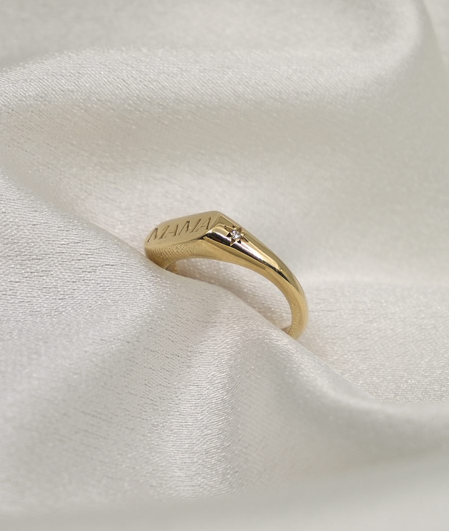 Hand Engraved MAMA Horizon Small Signet
