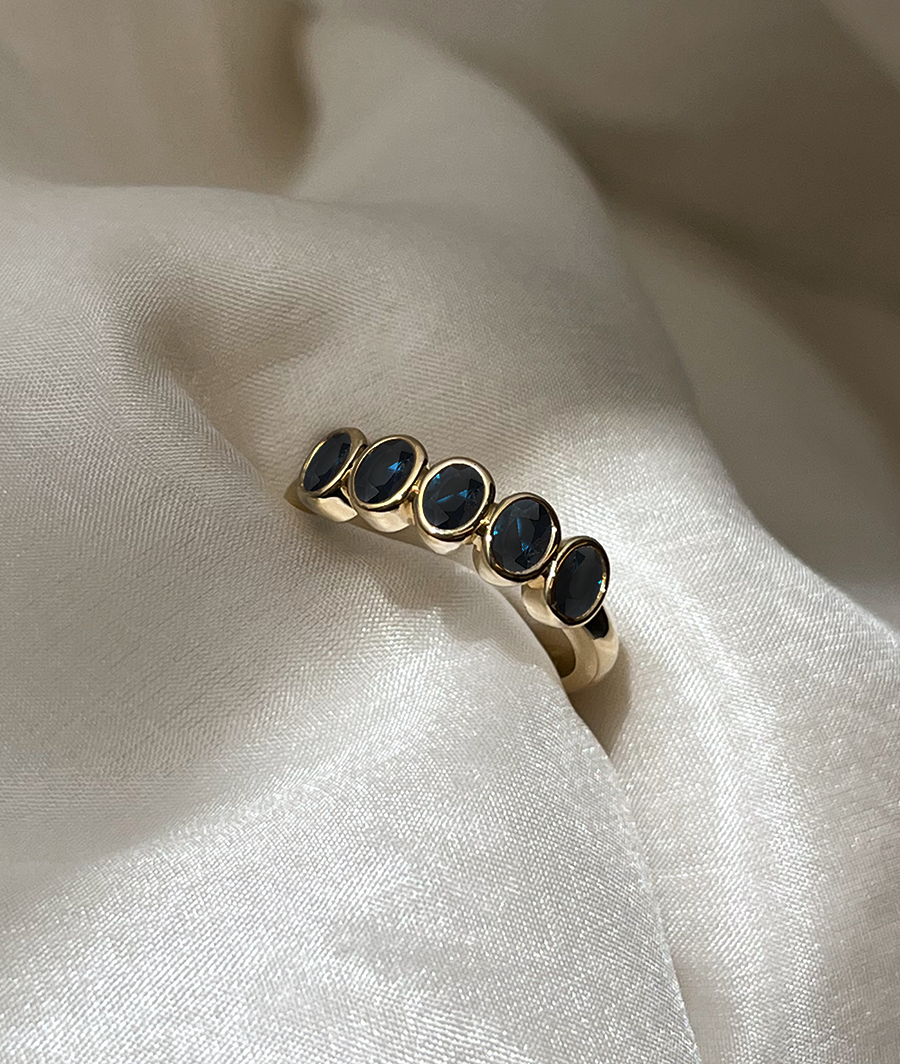 MediumOvalSuns_Sapphire_Front