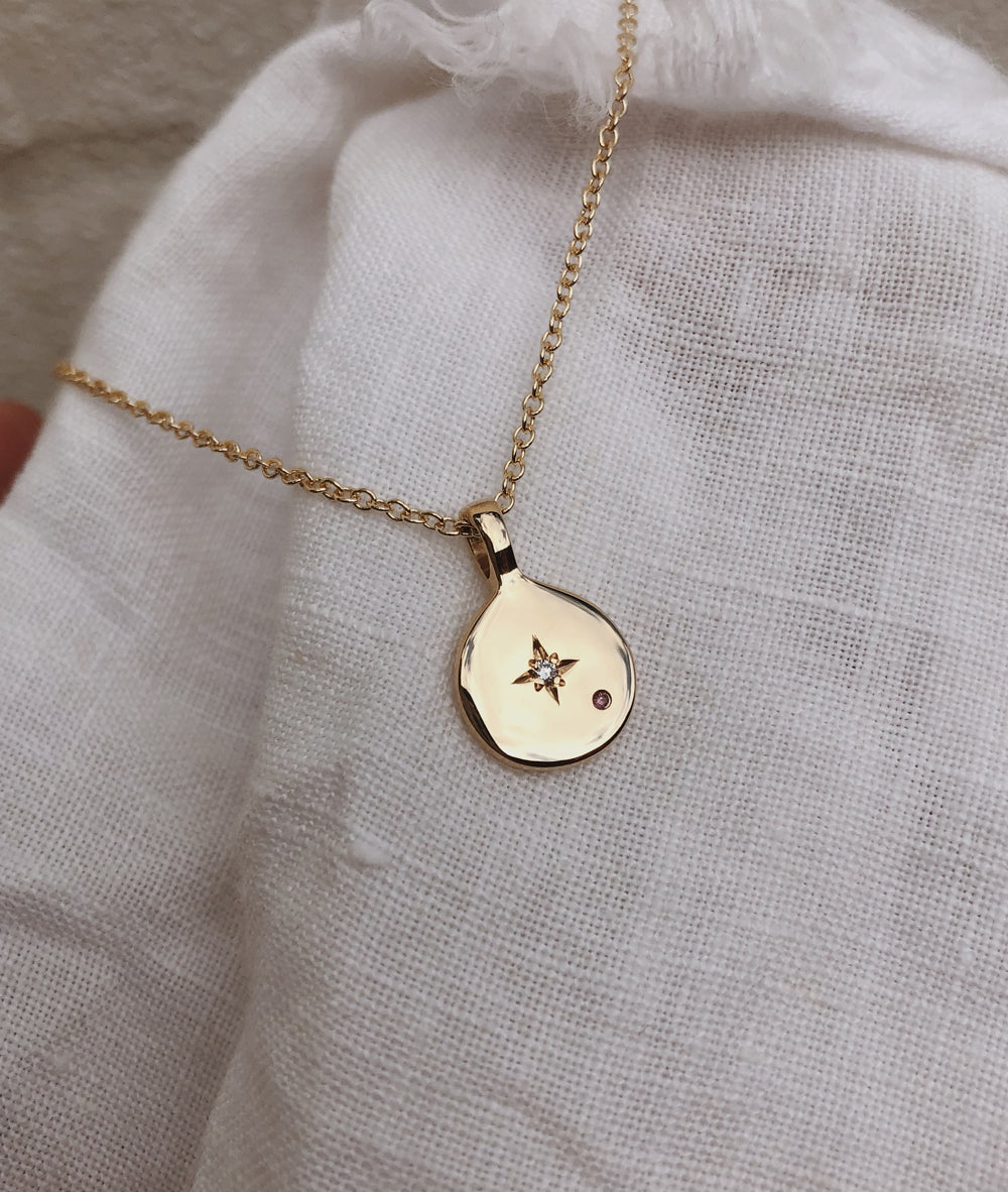 Mini Moon True North necklace