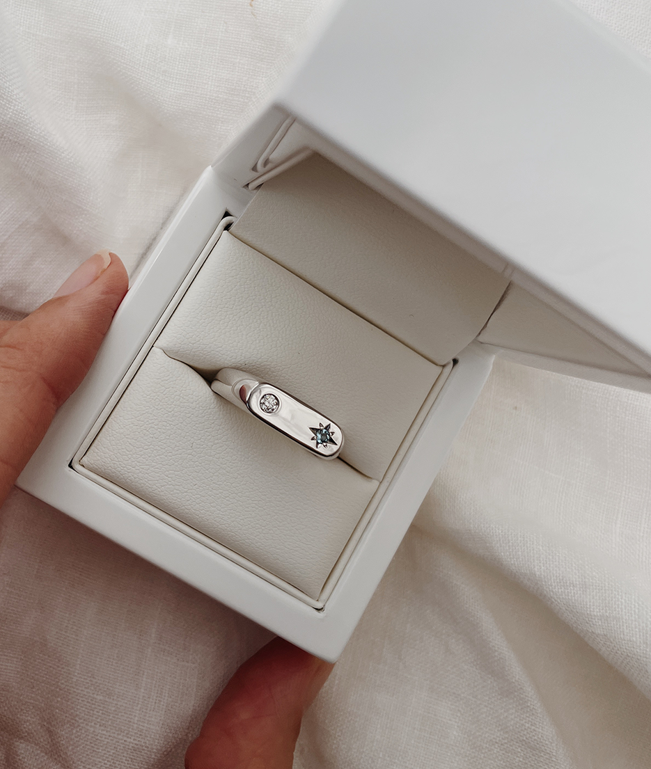 Men's Moon & Star Long Signet