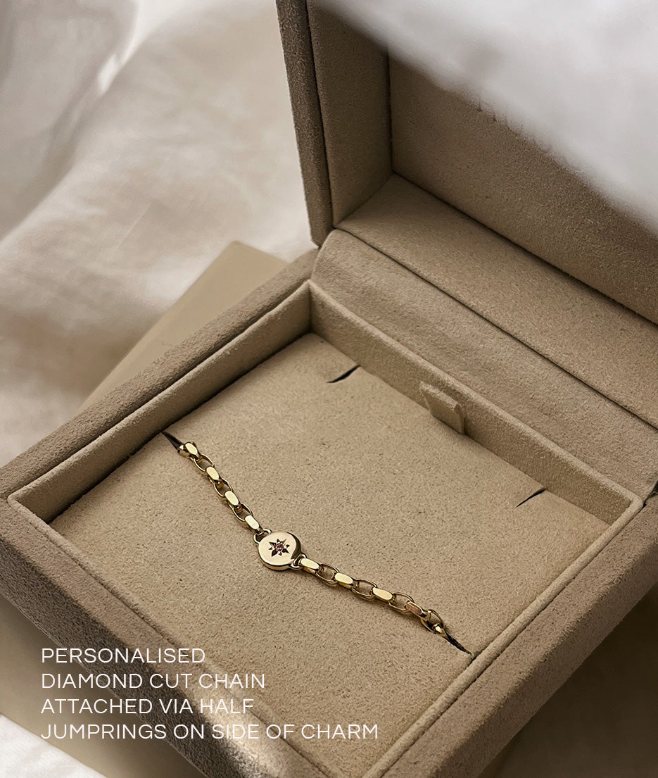Tiny True North Charm bracelet