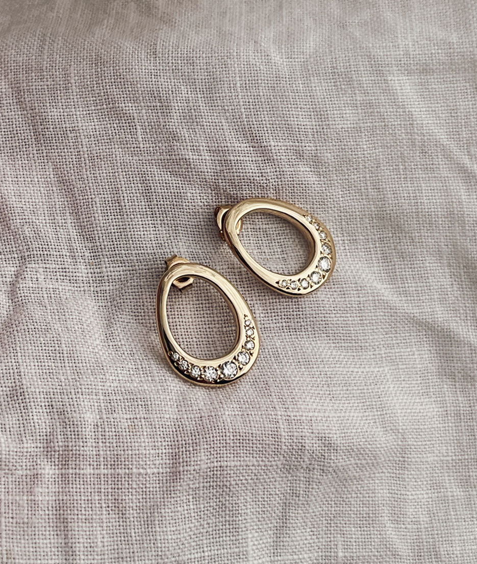 Shimmer Small Organic Earrings