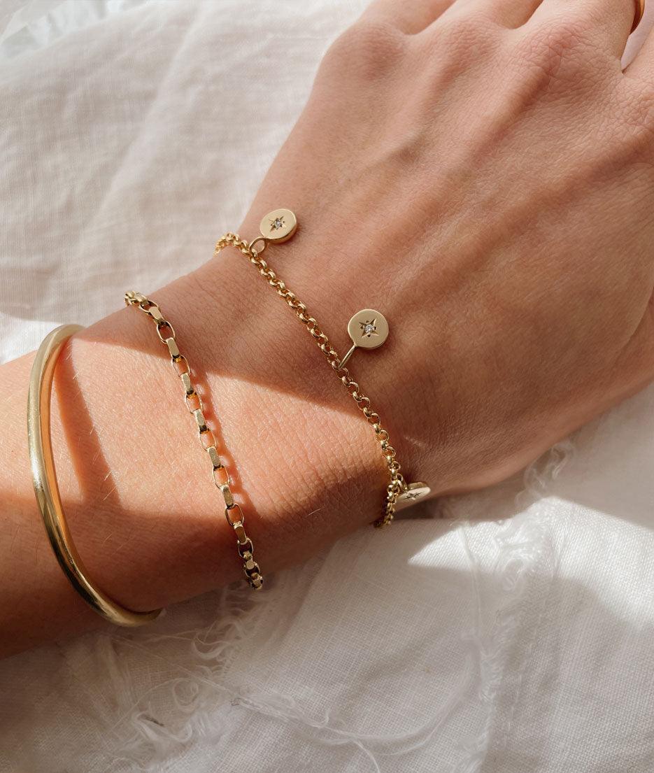Tiny True North Charm bracelet