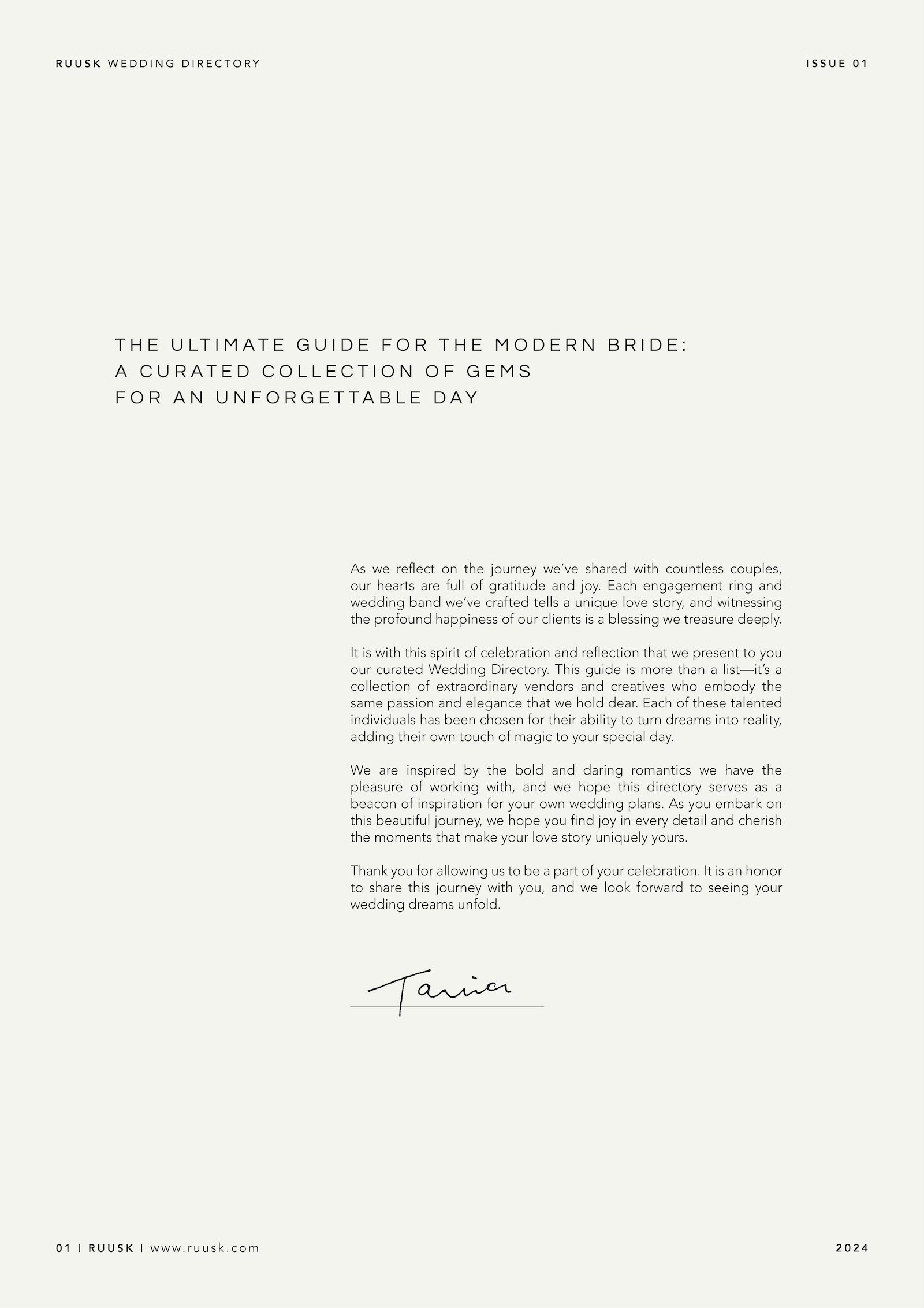The RUUSK Wedding Directory