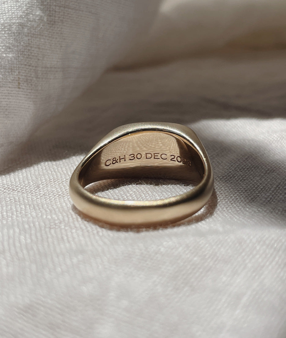Men's Large Oval Signet