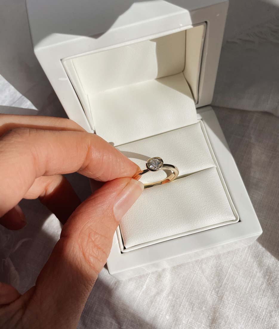 0.25ct Diamond Pebble Solitaire