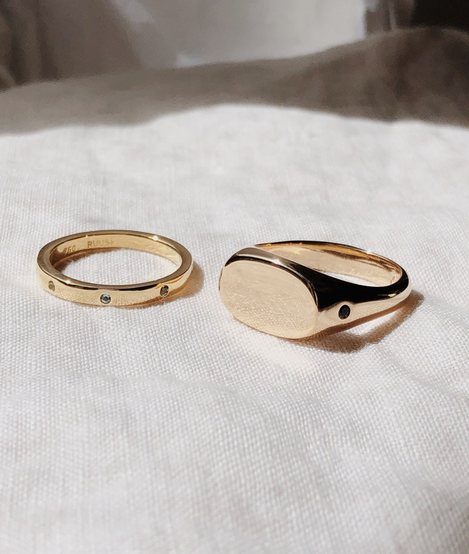 Men's Large Oval Signet