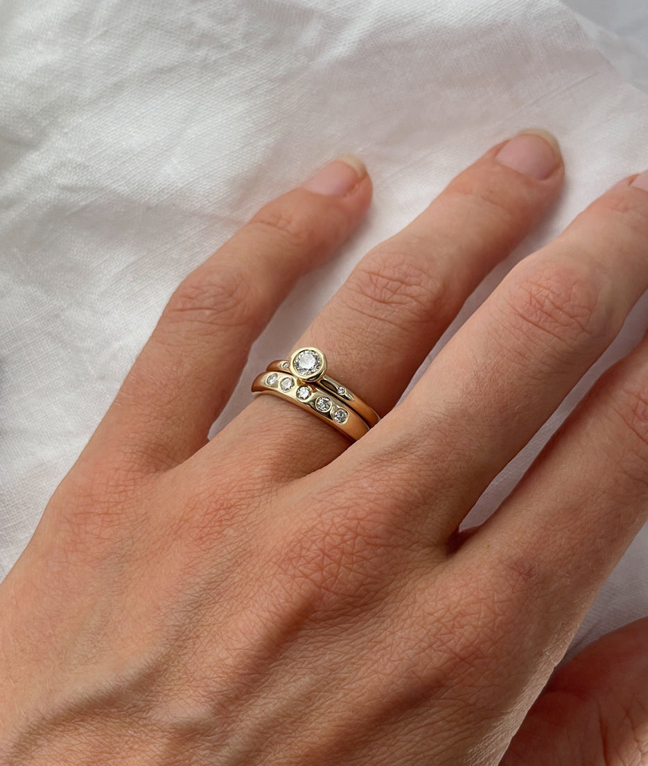0.25ct Diamond Pebble Solitaire