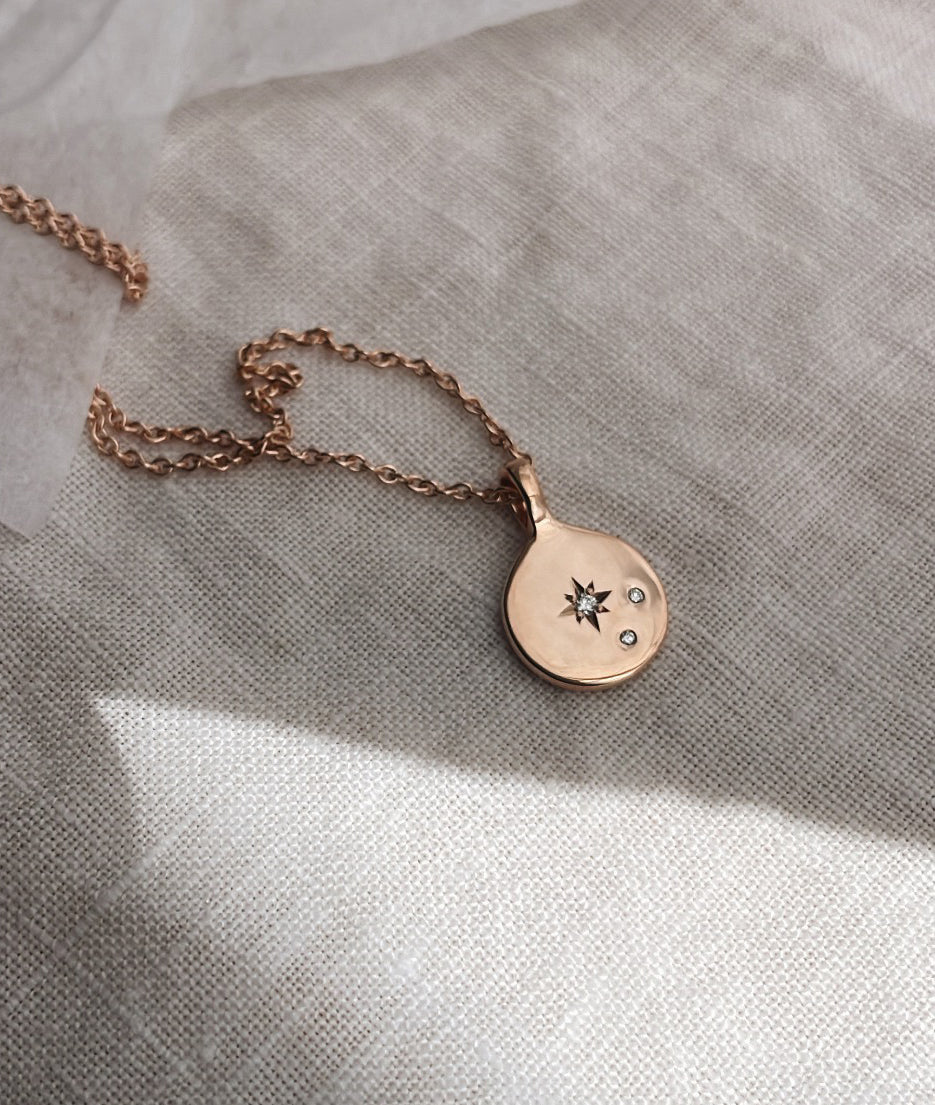 Mini Moon True North necklace