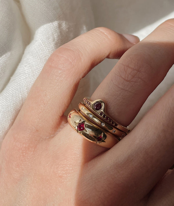 Ruby Mini Luna Rising Ring