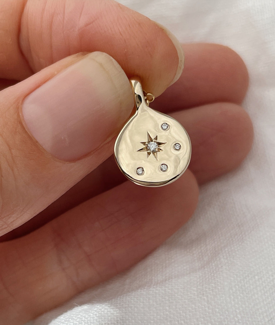 Mini Moon True North necklace
