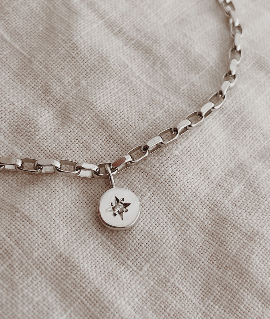 Tiny True North Charm bracelet
