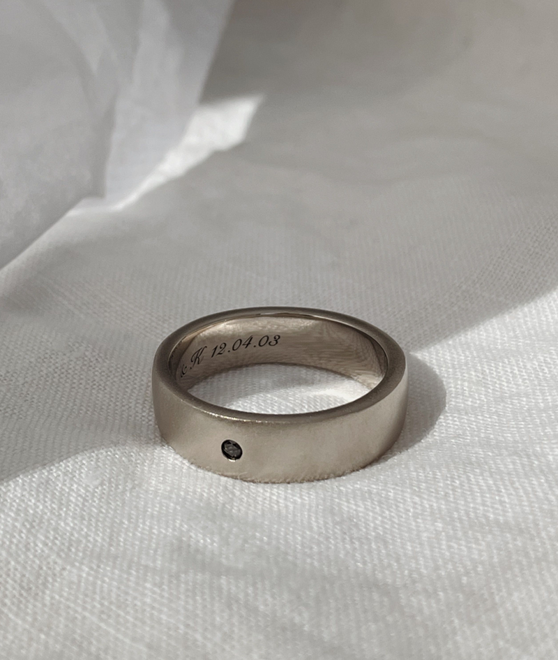 6.5mm Square Men s Ring or Wedding Band Modern heirloom rings