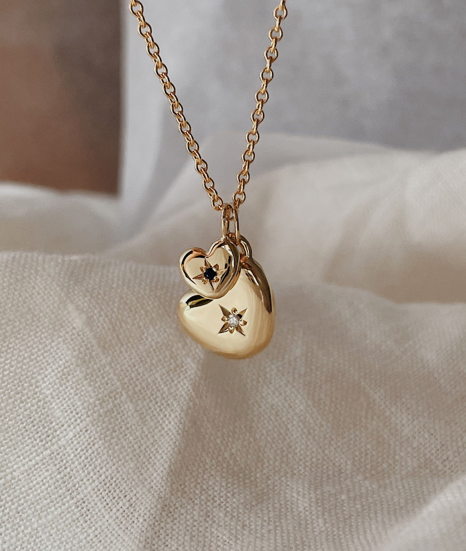 Mama & Baby Heart necklace